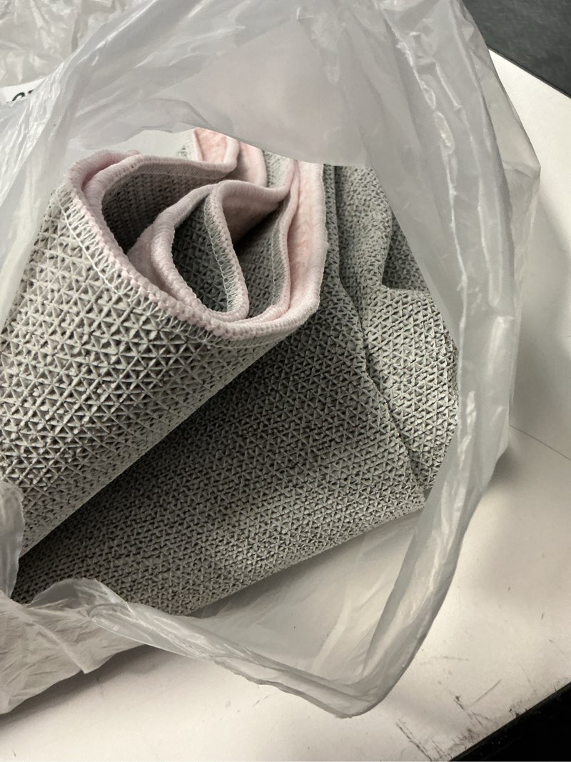 Condition photo showing Good Condition for livebox pink 5x7 area rug for bedroom girls, boho washable rugs for living room nursery, non-slip indoor soft carpet low-pile farmhouse carpets for dining room kids playroom, pink 5'x7' pink