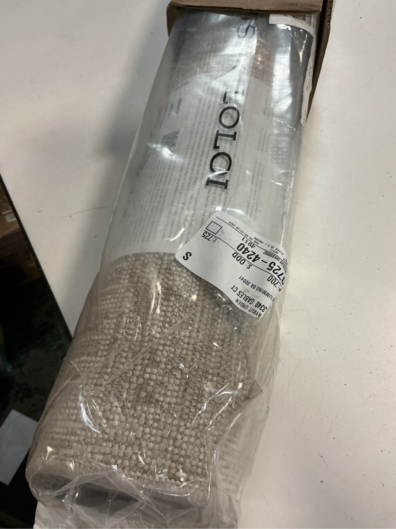 Condition photo showing Good Condition for loloi amber lewis monty collection mot-01 ivory/taupe 2'-7" x 4', .50" pile height, area rug ivory / taupe 2'7" x 4' (rectangular)