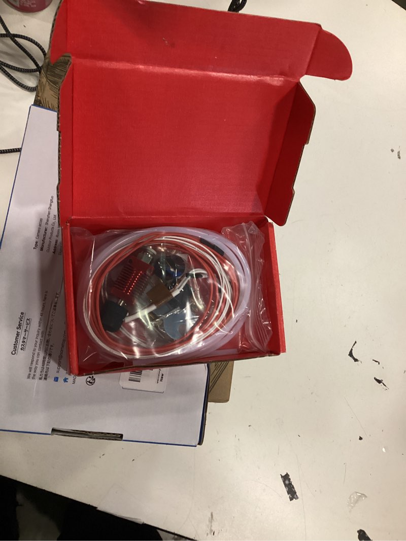Condition photo showing New/Like New for 5aplusreprap ender 3 hotend upgrade: compatible for creality ender 3 v2/pro,cr-10 j-head hotend replacement, assembled extruder 3d printer hot end kit red set f