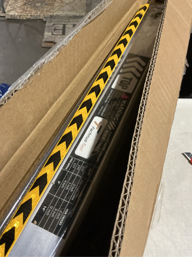 Condition photo showing Good Condition for fachnuo 2 feet portable wheelchair ramp, non-skid aluminum handicap ramps with handle, folding threshold wheel chair ramp for home steps, stairs, entry, threshold, doorways, scooter, 800lbs capacity aluminum 2ft(using height 2-6'')
