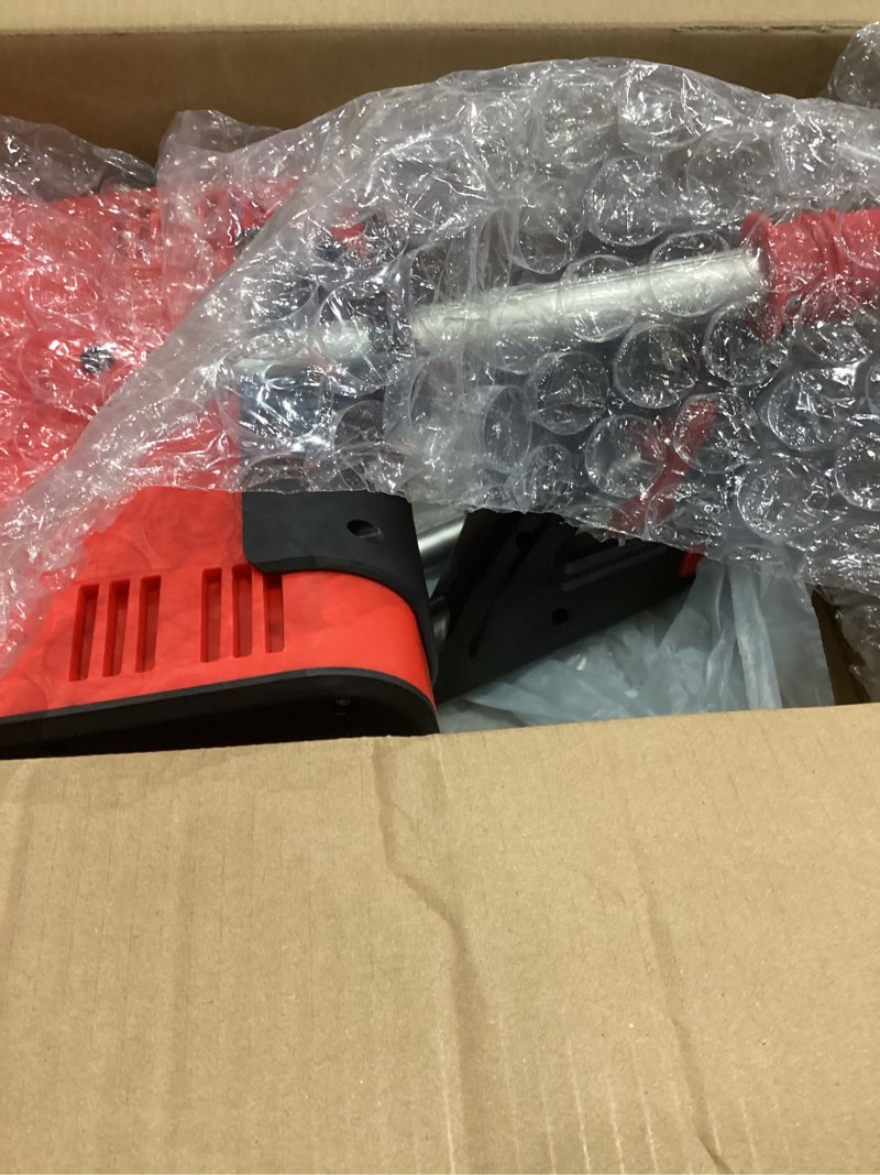 Condition photo showing Good Condition for Cordless Snow Shovel Compatible with Milwaukee 18V Battery, 12" Electric Snow Blower with 20FT Max Throw & Adjustable Handle & Safety Switch, Snow Thrower for Driveway, Deck, Patio, Steps (Tool Only) Red