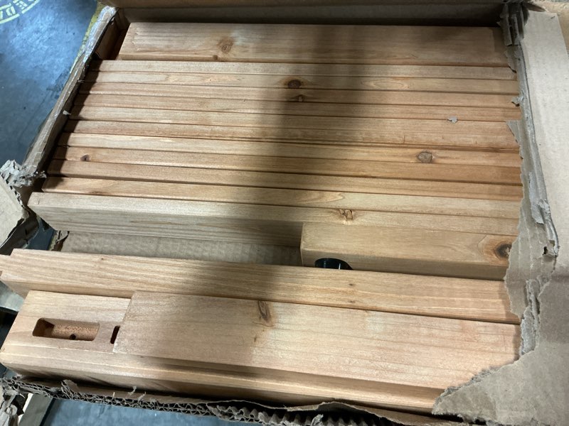 Condition photo showing Good Condition for vevor wooden privacy screen,36" w x 73" h outdoor privacy screen, freestanding wood privacy panel with stand,outdoor divider for balcony patio lawn garden natural wood 36" w x 73" h