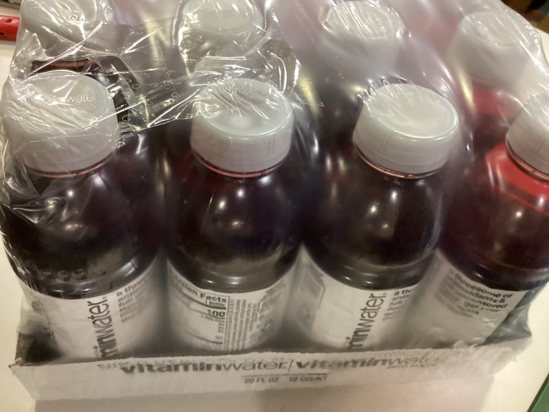 Condition photo showing item condition for (BB 02/23/2026) vitaminwater XXX Açai Blueberry Pomegranate Nutrient Enhanced Flavored Water Beverage, 20 fl oz Bottles, 12 Pack XXX Açai Blueberry Pomegranate 20 fl oz (Pack of 12)