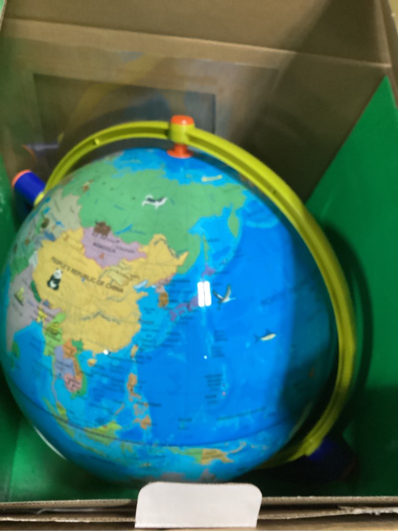 Condition photo showing New/Like New for Educational Insights GeoSafari Jr. Talking Globe Featuring Bindi Irwin - Interactive Globe for Children, World Map for Kids, Classroom Geography Resources & Gifts for Boys and Girls Ages 4+