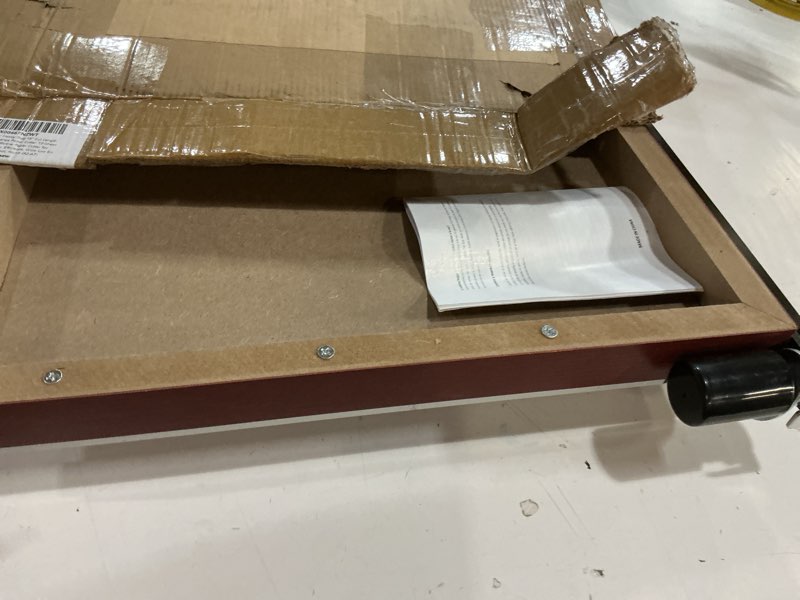 Condition photo showing As Is for paper cutter heavy duty 18" cut length professional large paper cutter 12-sheet capacity guillotine paper cutter for cardstock, safety, efficience, wide use for office, school, home (a2-a7) 18-inch red