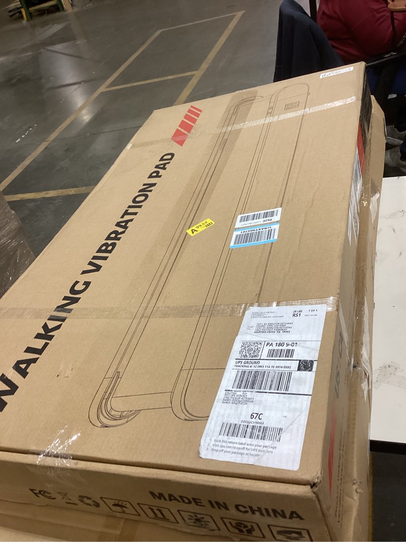 Condition photo showing As Is for Sperax Walking Treadmill Pad with APP, 3 in 1 Under Desk Treadmill, 400W Low Noise Walking Vibration Pad with Remote Control,Portable Treadmills for Home Office