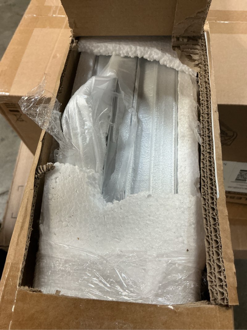 Condition photo showing New/Like New for Curtain Track, Ceiling Curtain Track for Room Divider, Ceiling Mount Rail Set with Roller Hooks, White, 9ft - 12ft white 9ft - 12ft