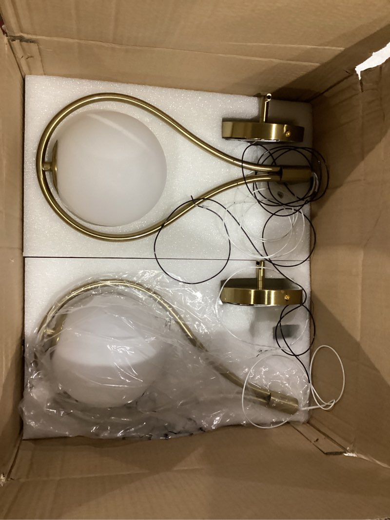 autelo 2 pack pendant lights, pendant lights kitchen island in brushed gold finish with milky white 