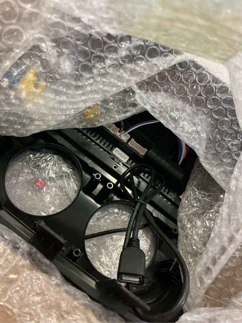 Condition photo showing As Is for ekat [2g+64g] 10 inch screen for jeep compass patriot radio 2010-2016, android compass car stereo with carplay/android auto/1080p/bluetooth/wifi +ahd backup camera