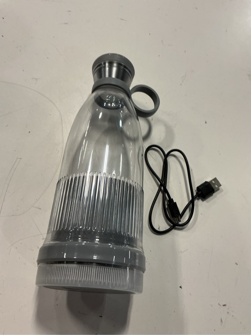 Condition photo showing As Is for portable blender bottle, personal sized - gray