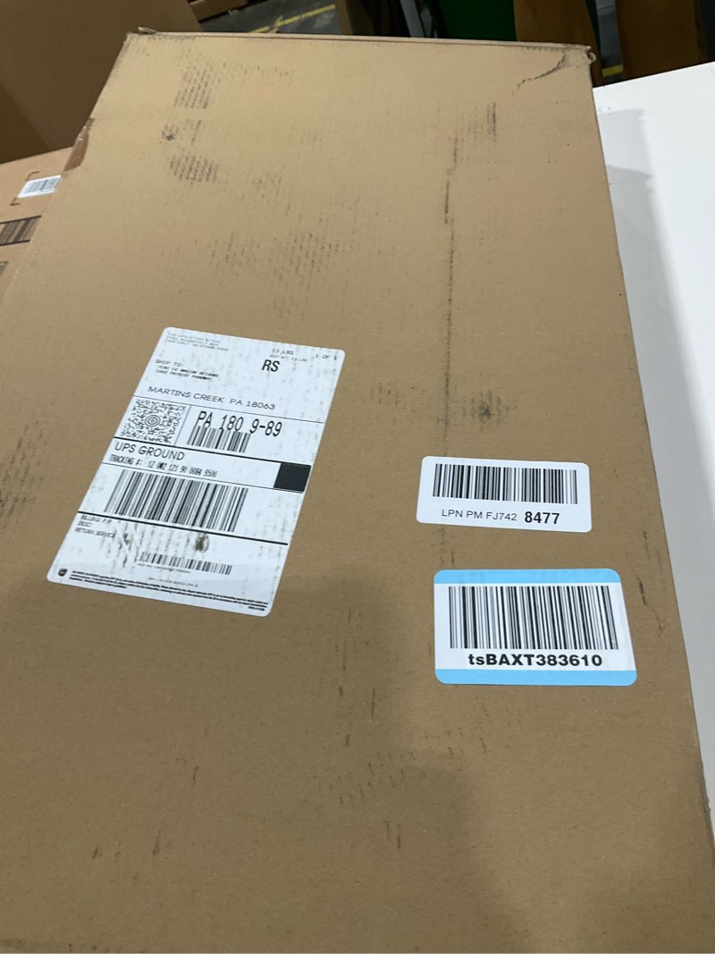 Condition photo showing New/Like New for 47" Height Commercial Sink Faucet with Sprayer, 8 Inch Center Wall Mount Kitchen Sink Faucet with Down Pre-Rinse Sprayer, Compartment Sink Faucet with 12" Swivel Spout for Restaurant