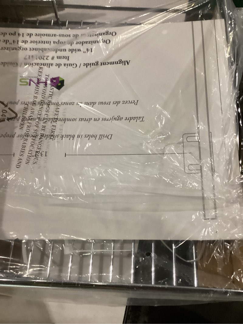 Condition photo showing New/Like New for HOLDN’ STORAGE Pull Out Cabinet Organizer - Heavy Duty Steel with Smooth Slide-Out Drawers, Chrome Finish - 14" W x 17" D Basket, Fits 15.25" Cabinet Opening 14”W x 17"D Chrome