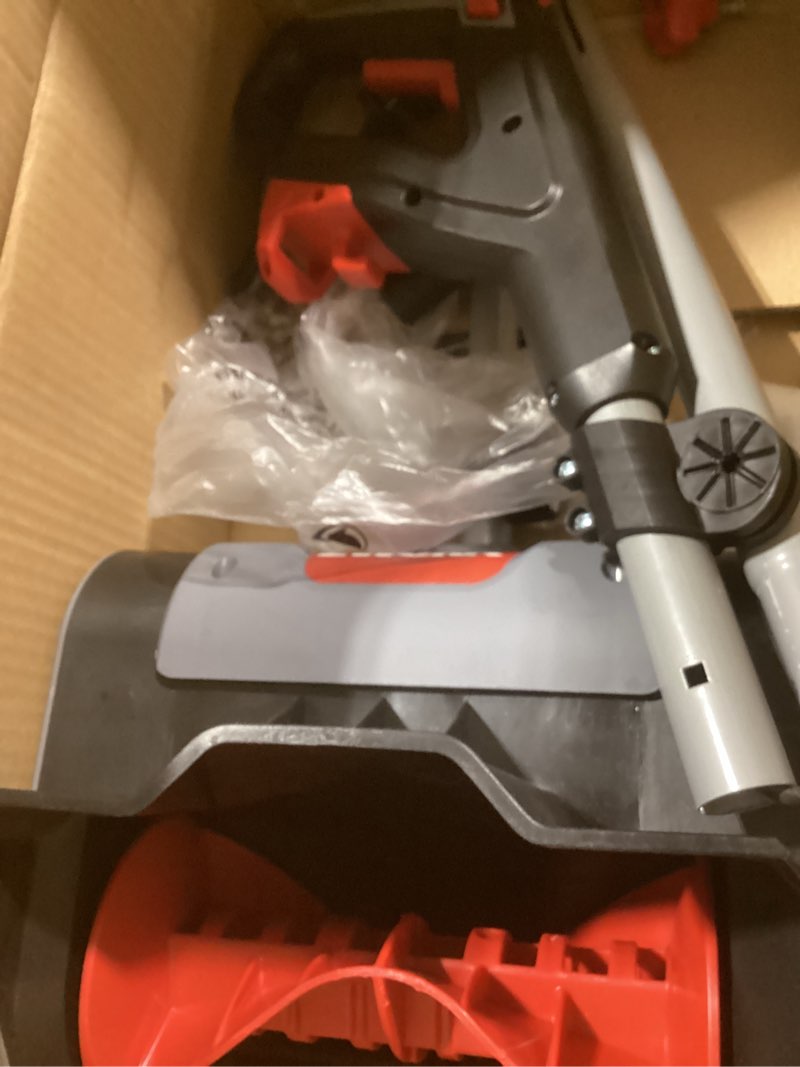 Condition photo showing Good Condition for EWORK Corded Snow Shovel 11-Inch 1200W 10A Powerful Electric Snow Shovels, 6-Inch Clearing Depth, 23-Foot Max Throw Distance, Power Snow Blower for Driveway, Steps, Sidewalk, Porch