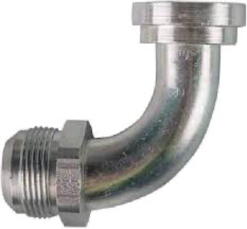 Tompkins Industries NB6892-20-16 JIC to No Braze Code 62 Falnge Elbow, 90 Degree, Steel, 1 5/8-12 x 1"