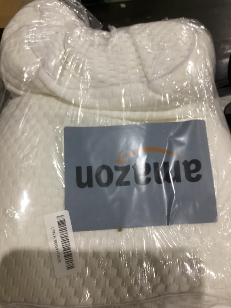 Condition photo showing Good Condition for UTTU Cervical Pillow for Neck Strain Relief, Memory Foam Neck Pillow for Sleeping, Adjustable Orthopedic Sandwich Pillow, Contour Cooling for Side Back Stomach Sleeper, Queen(23.6"×14"×5.2"/4.5") Queen Size