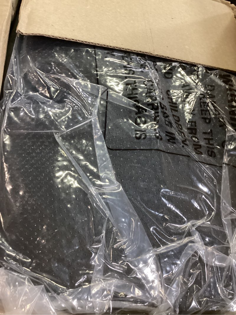 Condition photo showing New/Like New for seat cushion, office chair cushions for tailbone relief, seat cushions for office chair with l-shaped ergonomic design & adjustable strap, memory foam chair cushion for long sitting worker(black gray)