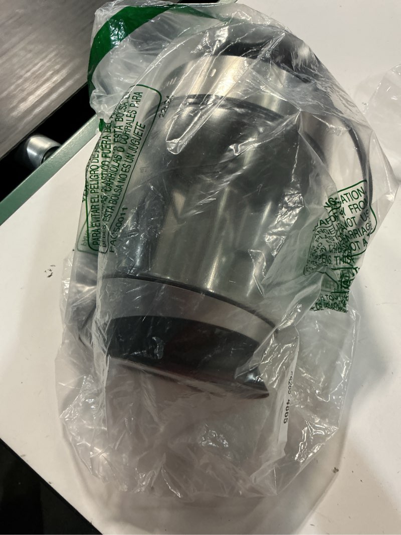 Condition photo showing As Is for chefman electric kettle with temperature control, 5 presets led indicator lights, removable tea infuser, glass tea kettle & hot water boiler, 360° swivel base, bpa free, stainless steel, 1.8 liters 1.8l - stainless steel - tea infuser - temperature control