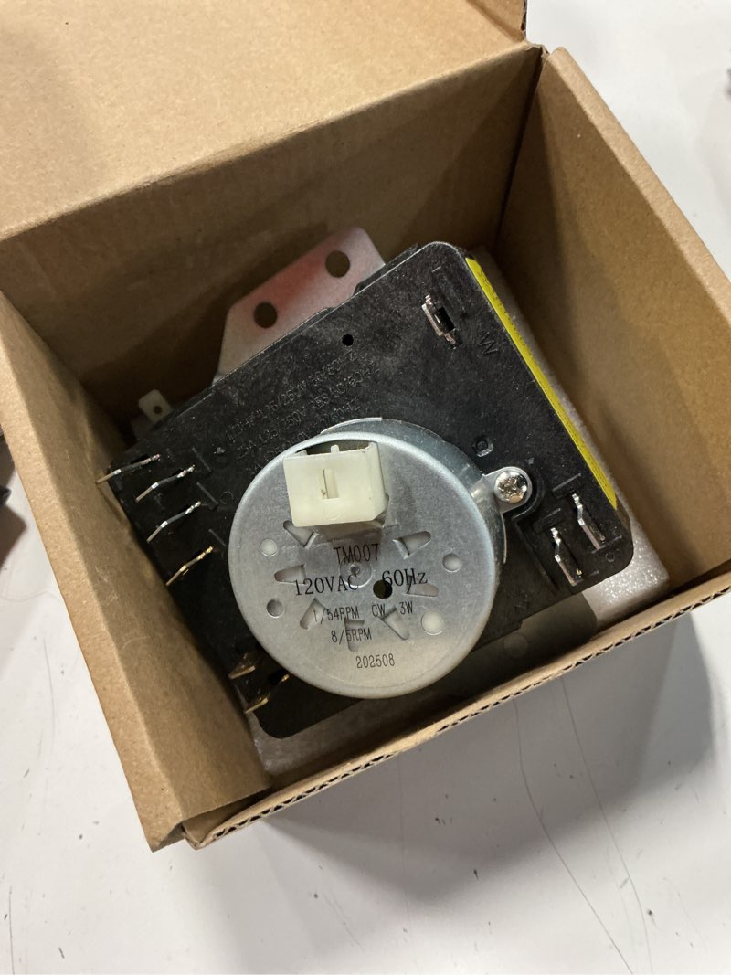 Condition photo showing New/Like New for w10186032 dryer timer compatible with whirlpool kenmore clothes dryers timer 110.65132411, 110.71202012, 110.75132412, 110.61202011, replacement wpw10186032, wpw10186032vp 2116926,120vac 60hz 3w