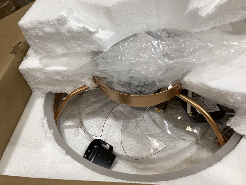 Condition photo showing Good Condition for lediary 20" low profile ceiling fans with lights, app & remote, brown brown 20 inch