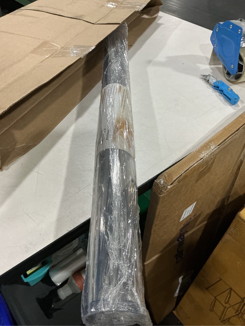 Condition photo showing As Is for lovepads clear table cover protector 36 x 60 inch, 1.5mm thick plastic table cover, table protector for dining room table, waterproof vinyl tablecloth table pad mat for kitchen, dresser, writing desk 36" x 60" (rectangular) clear 1.5mm