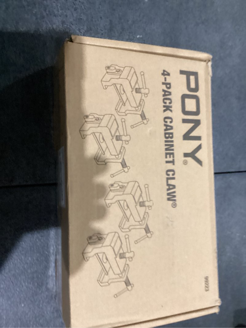 Condition photo showing New/Like New for PONY 4-Pack Cabinet Clamps, 8510 Cabinet Claw, Face Frame Clamps for Installing Cabinets, 440 lbs Load Limited Orange
