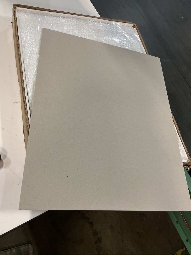 Condition photo showing New/Like New for heavy-duty chipboard sheets 16 x 20 in, 80 pt (2mm) thick, acid free | 20 sheets of chip board for binding covers, book boards, backing and crafts, sturdy alternative to thin cardboard sheets