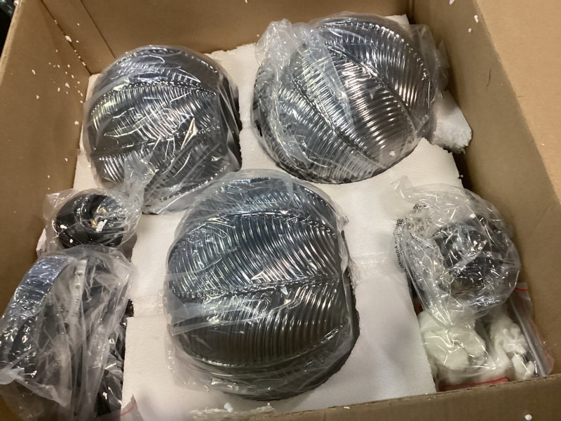 Condition photo showing Good Condition for Smoke Gray Glass Pendant Lights Kitchen Island 3 Pack 7.48 in Hand Blown Glass Globe Pendant Light Fixtures Modern Pendant Lighting for Kitchen Island Bedroom Dining Room Smoke Gray 3-Pack