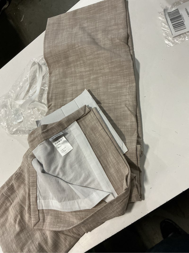 Condition photo showing Good Condition for cotton slub curtain - single panel color: natural size: 48x96
