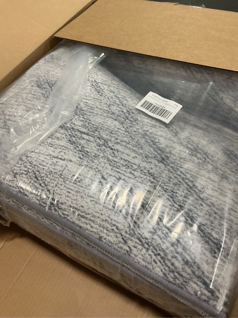 Condition photo showing New/Like New for 7x9 Area Rug for Living Room Non Slip Low Pile,Washable 9 x 7 Area Rugs for Bedroom Indoor,7 Foot by 9 Foot Abstract Gray Mix Dining Room Carpet,Modern 7'Ft x 9'Ft Home Office Desk Mat Under Table Cloud Shadow 7' x 9' (Rectangular)