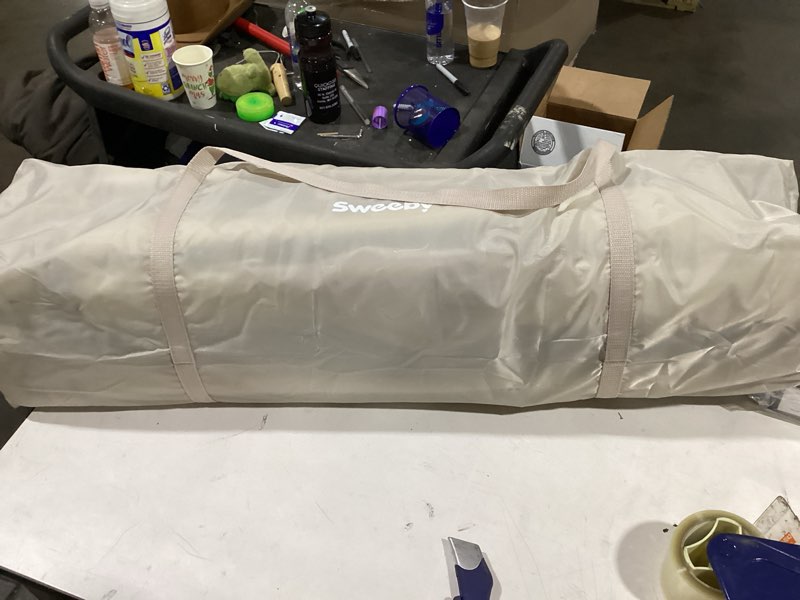 Condition photo showing New/Like New for Sweeby Baby Playpen, 79x71 Inch Baby Gate Playpens for Babies and Toddlers, Extra Large Playpen with Door Play Yard for Fence Indoor and Outdoor Play Pen,Light Khaki