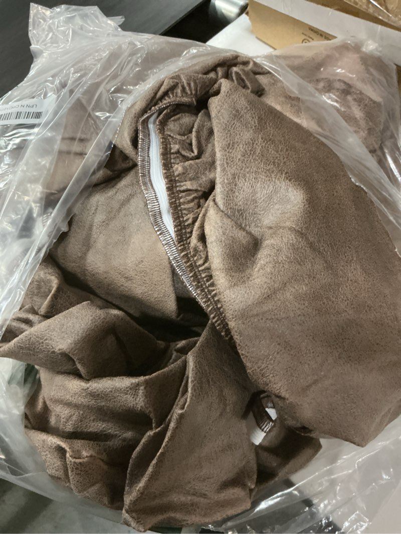 Condition photo showing Good Condition for anarachon loveseat recliner cover leather look recliner loveseat covers recliner sofa cover for 2 seater reclining couch spandex fabric washable 6 pieces (2 seater, 02 light brown) 2 seater 02 light brown