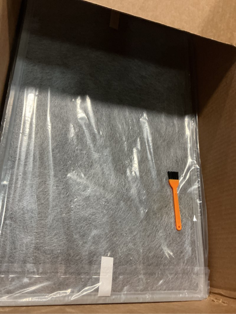 Condition photo showing As Is for HE601 True HEPA Replacement Filter Compatible with Shark Air Purifier 6 Fan Model HE601 HE602 3-IN-1 HE6FKPET H13 True HEPA for Shark HE601 Air Purifiers 15" x 24" x 1.6" (2 Pack)