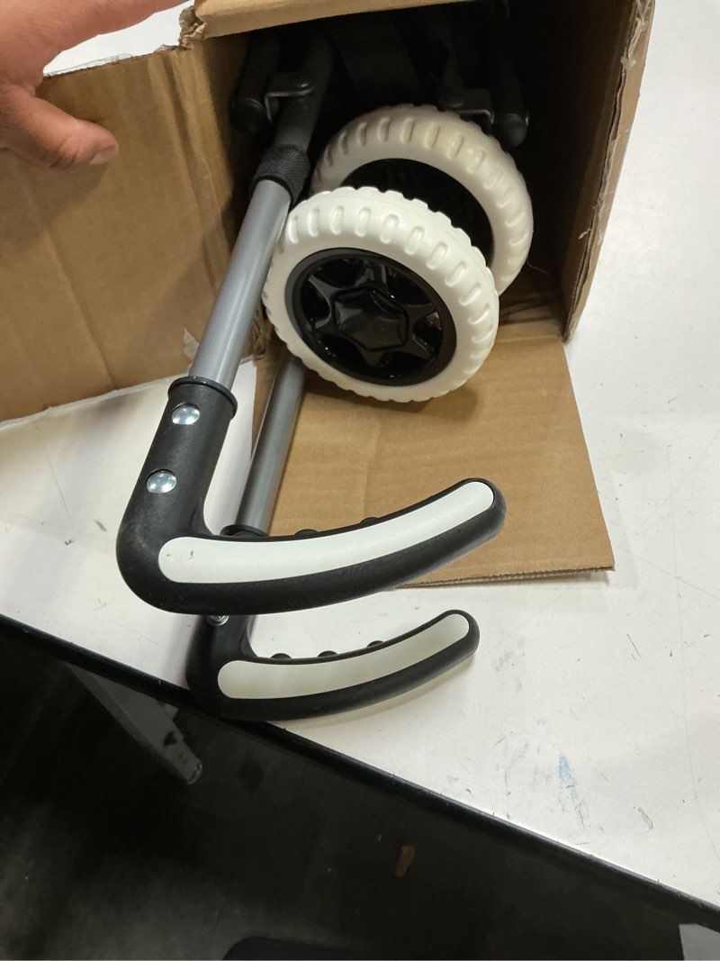 Condition photo showing As Is for Wellmax WM99100 Series Folding Shopping Cart with Wheels, Grocery Cart with Removable Canvas with Cover, Lightweight Utility Cart for Groceries and Laundry - Holds up to 120 lbs (Black)