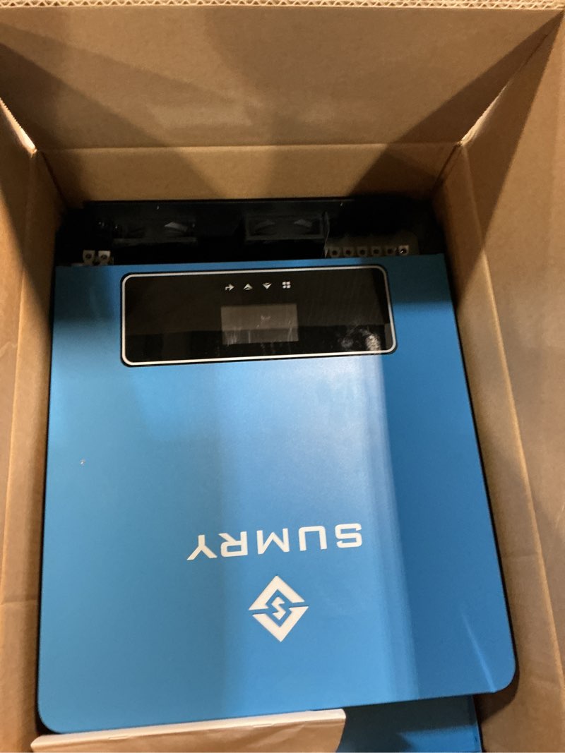 Condition photo showing Good Condition for sumry solar inverter charger, 3600w dc 24v to ac 110v hybrid voltage converter with 120a mppt charge controller, pure sine wave power for battery-less or agm lithium battery home energy system
