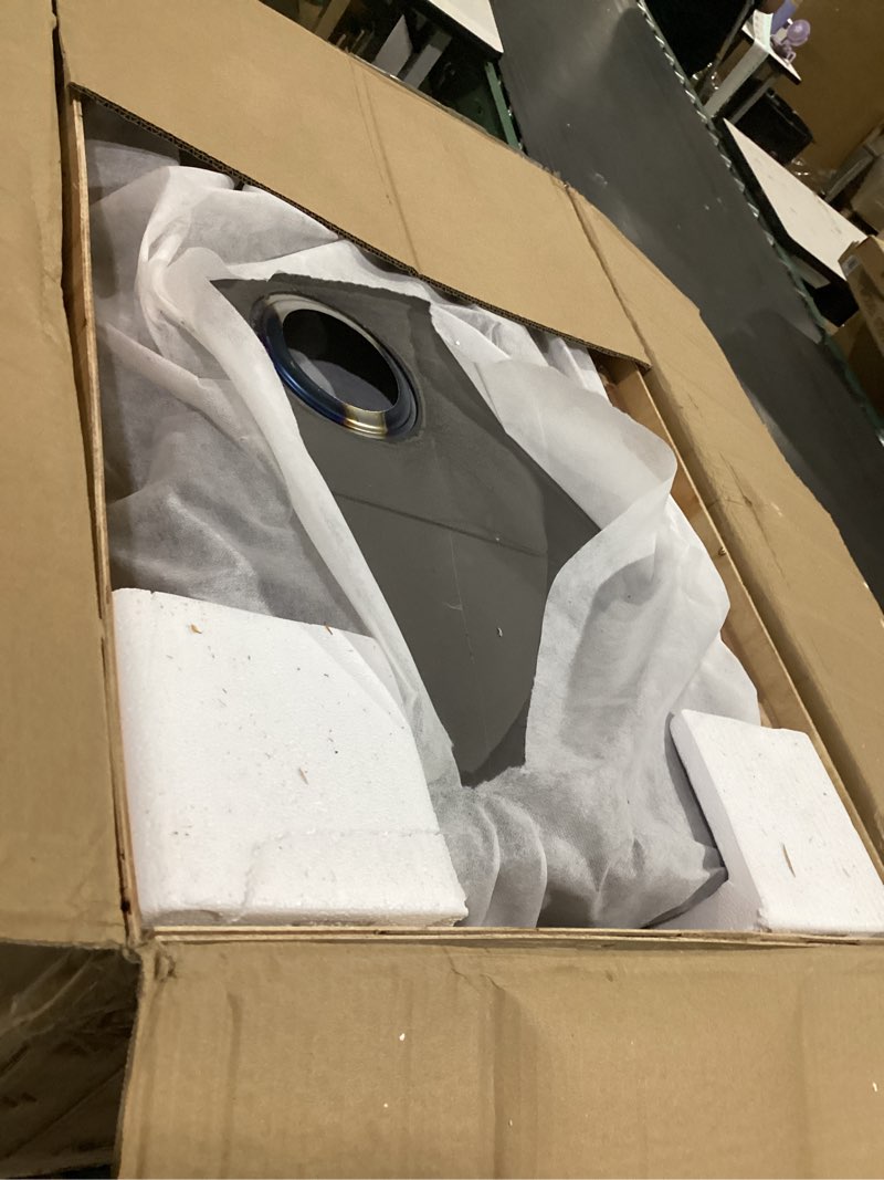 Condition photo showing Good Condition for 30 black kitchen sink undermount workstation-vasoyo 30x19 undermount kitchen sink black stainless sinks workstation 16 gauge stainless steel single bowl deep sinks bowl with cutting board 30"x19"x10" black-workstation