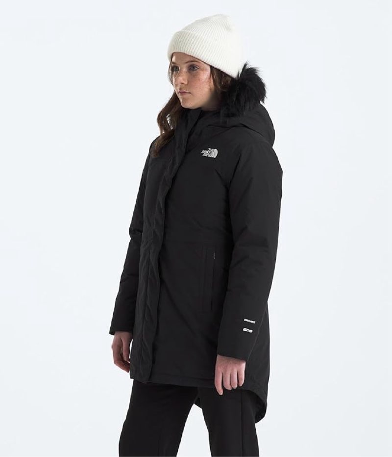 the north face girls arctic parka (size l )