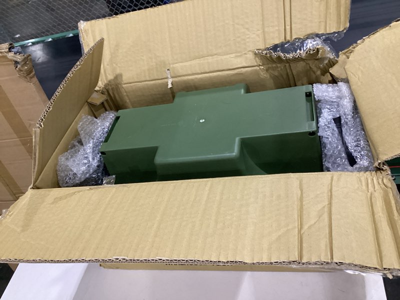 Condition photo showing Good Condition for pure garden rolling garden cart with seat - plastic storage with bench and interior tool tray - gardening stool for weeding and planting (green)