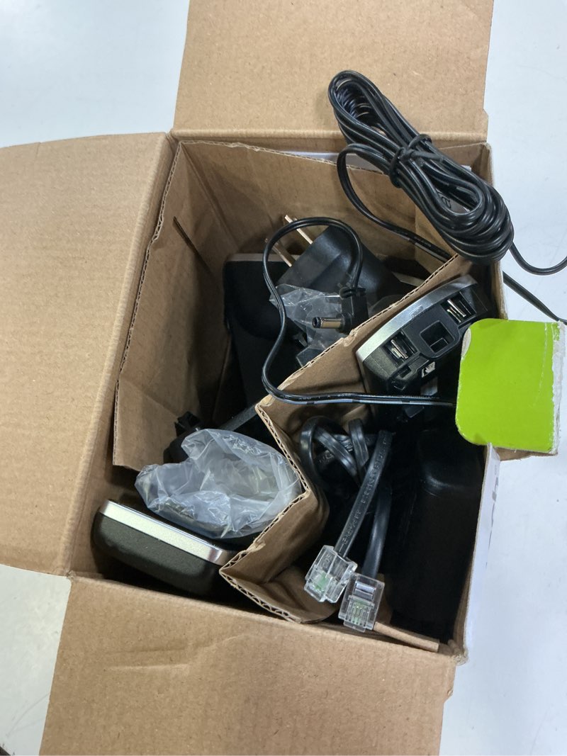 Condition photo showing As Is for vtech cs6919-2 dect 6.0 cordless phone with caller id and handset speakerphone, 2 handsets, silver/black