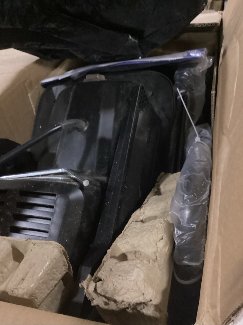 Condition photo showing As Is for westinghouse corded electric wood chipper shredder 1.7-inch 15 amp with 12 gallon collection bag for easy cleanup