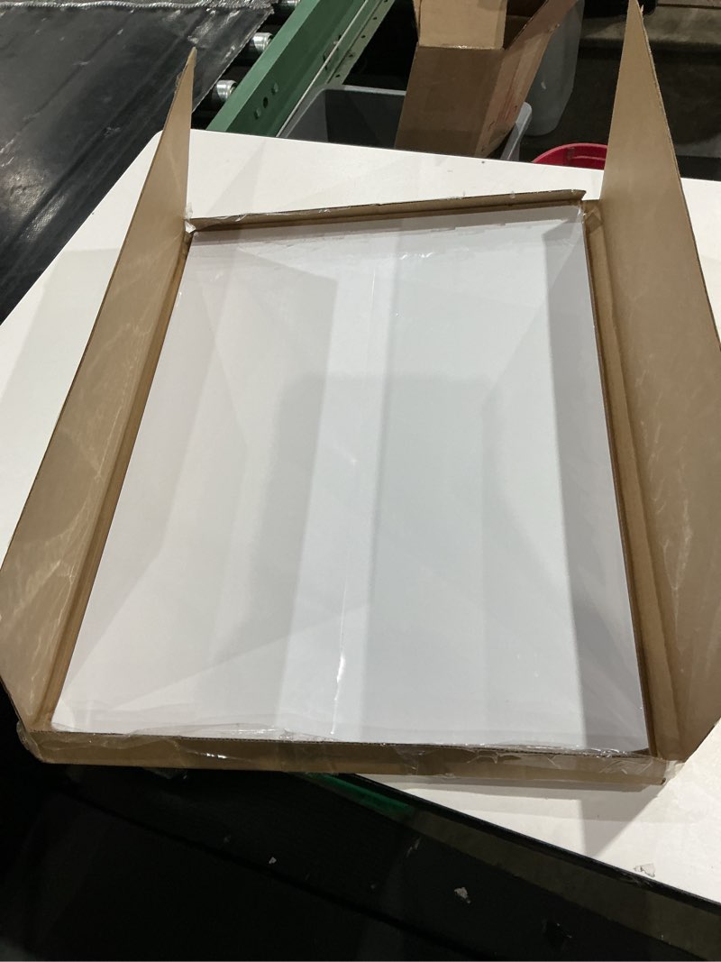 Condition photo showing Good Condition for 10 pack backing boards, 18x24 uncut white mats matboards, acid-free backerboards for art prints, ideal for photos, pictures, prints, and frames