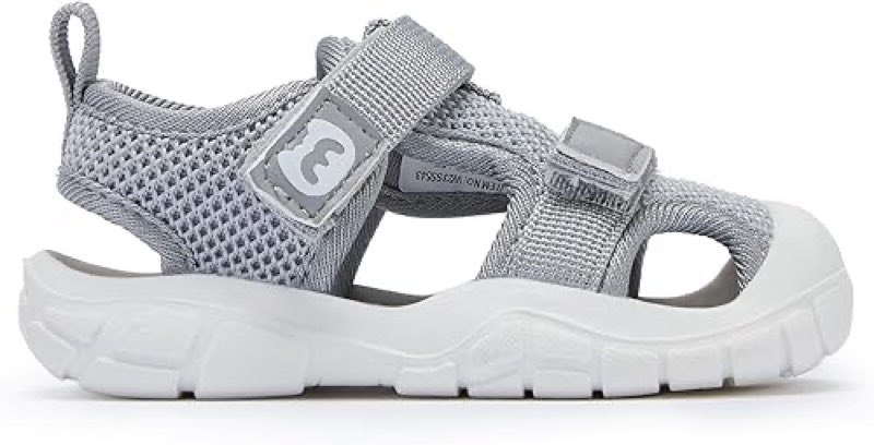 BMCiTYBM Baby Walking Shoes Girl Boy Sneakers First Walker Sandals 12-18 Months Grey