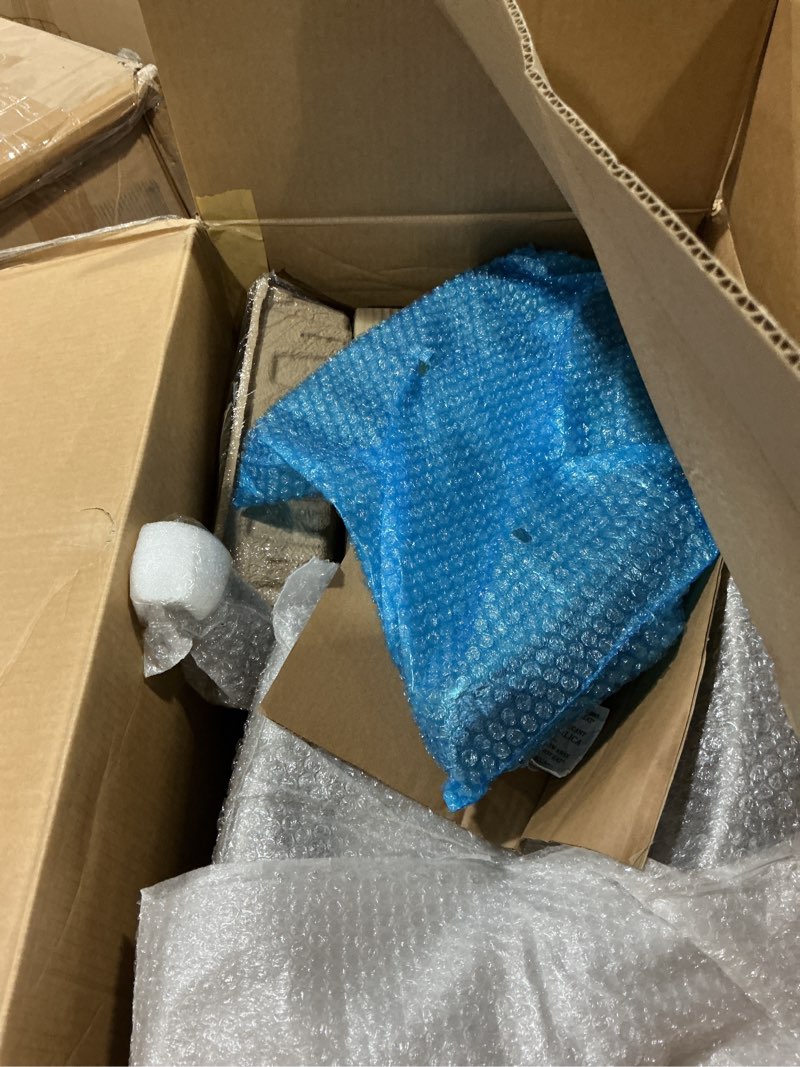 Condition photo showing New/Like New for Amazon Basics Ergonomic Executive Office Desk Chair with Lumbar Support, Flip-up Armrests, Adjustable Height, Grey Leather