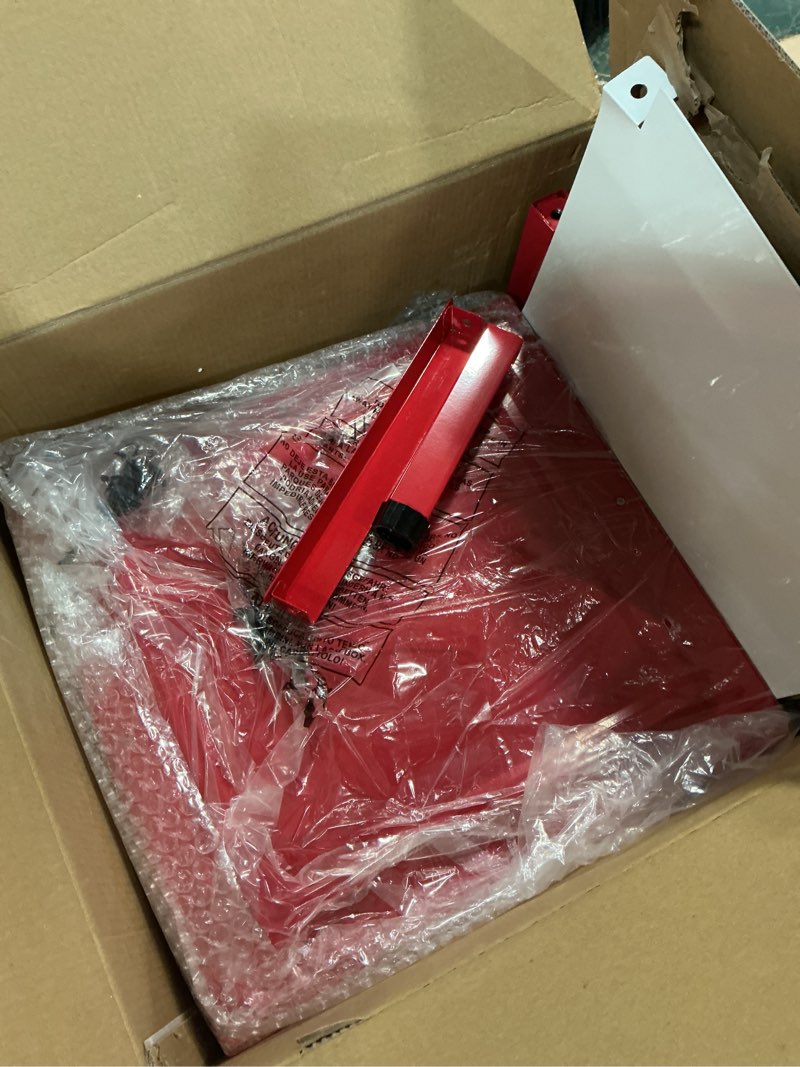 Condition photo showing As Is for Nostalgia Popcorn Maker Machine - Professional Cart With 2.5 Oz Kettle Makes Up to 10 Cups - Vintage Popcorn Machine Movie Theater Style - Red & White Vintage Classic Red & White