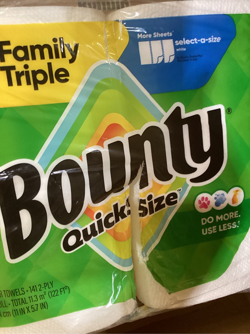 Bounty paper towels 2 pack
