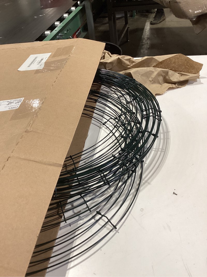 Condition photo showing Good Condition for 14 inch round wire wreath frames green, pack of 10 wreath forms with flexible paddle wire for christmas