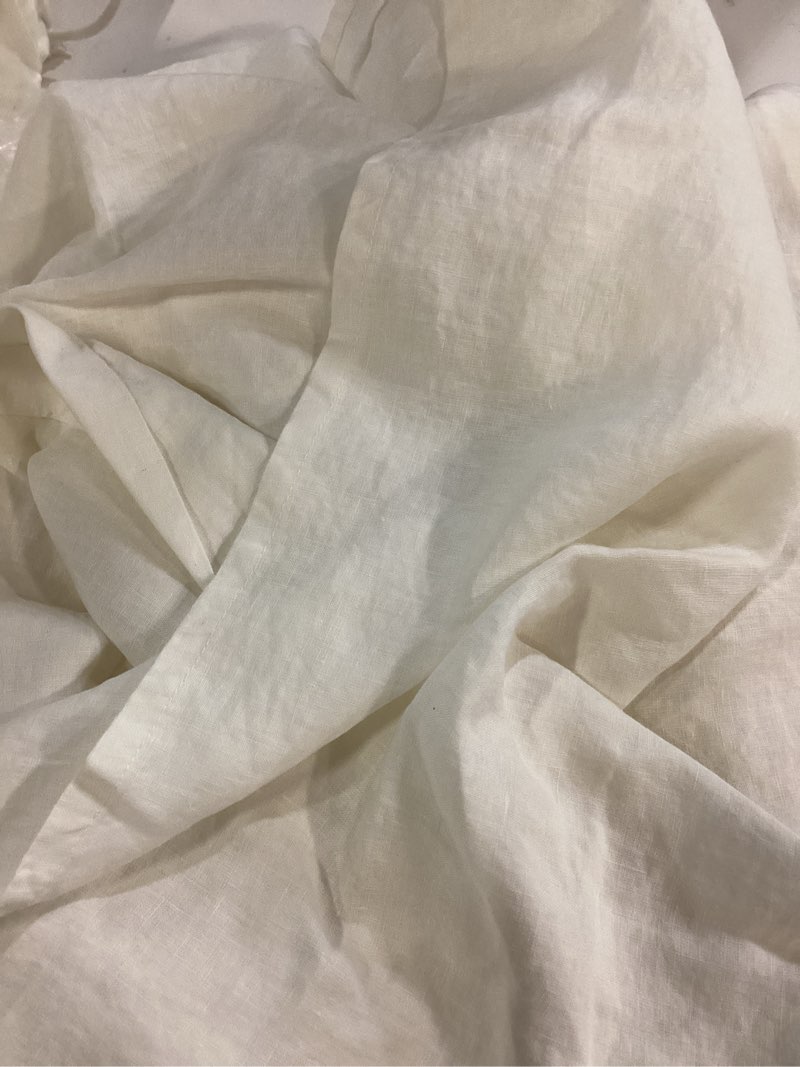 Condition photo showing Good Condition for organic brushed cotton sheet set ivory cal-king