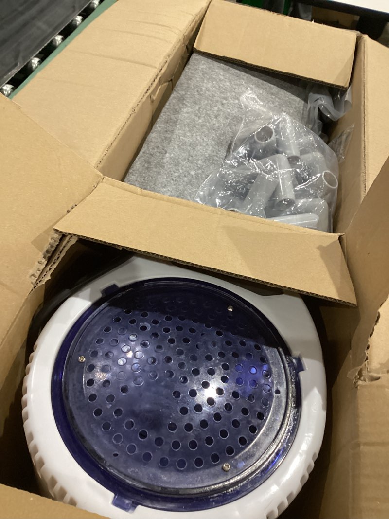 Condition photo showing As Is for Upgraded Portable Sauna of Relaxation, Detoxification, Steam Sauna for Home with Steamer, Pairs Remote Control, Folding Chair, 9 Levels, 2.6’ x 2.6’ x 5.9’ Blue