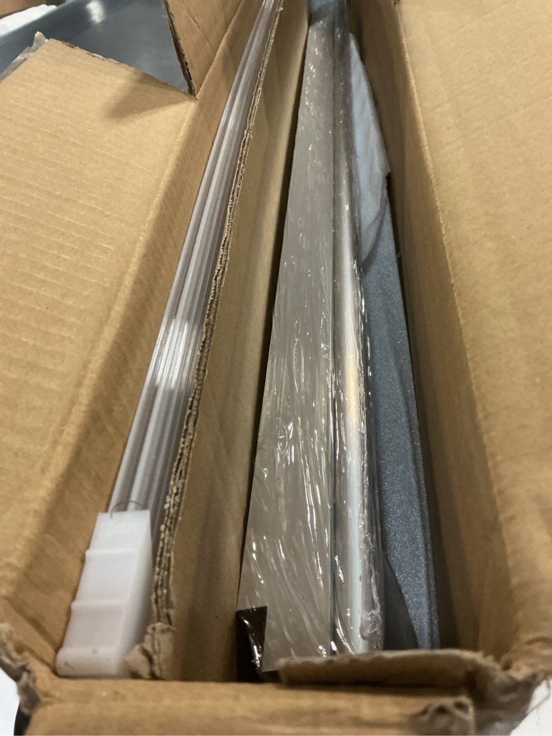 Condition photo showing Good Condition for vingli window awning door canopy, window awning overhead door modern polycarbonate cover outdoor front door patio canopy 100% uv rain snow sunlight protections (40x80 inch, silver bracket/clear board)
