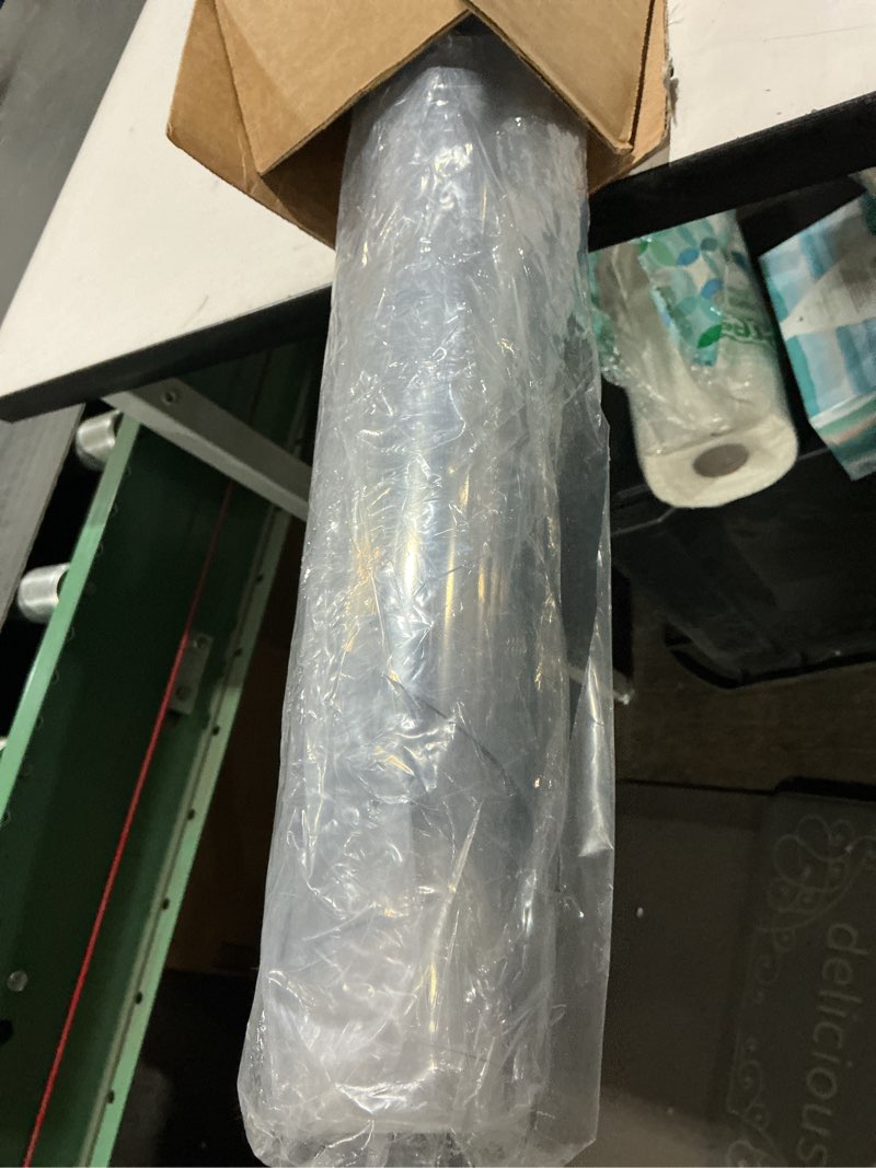 Condition photo showing Good Condition for ETECHMART Clear Round Table Cover Protector 48'', 2.0mm Thick Vinyl Waterproof Transparent Table Protector, Non-Slip Heat Resistant Clear Plastic Table Cover Protector for Coffee Table Hard Floor 2.0mm Clear Dia. 48 Inches (Round)