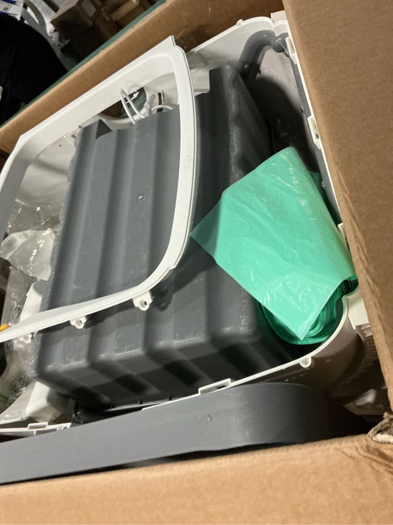 Condition photo showing Good Condition for automatic cat litter box self cleaning - app control, cat toilet records, suitable for big cats, medium cats, kittens and multi-cat families, anti-pinch, low noise?assembly required?- white